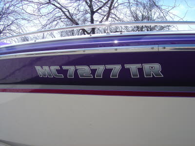Boat Lettering, Watercraft Numbers, Cabin Cruisers, Bow Riders, Speed Boats, Boat Graphics, Boat Decals, Boat Numbers, Fishing Boats, Hunting Boats, Flat Botton Boats