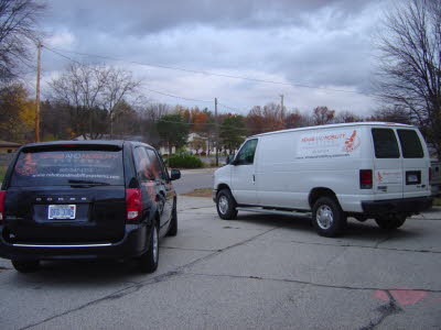 Rehab and Mobility Systems Fleet Vans, Van Lettering, Contractors Van Lettering, Delivery Van Graphics