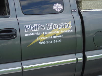 Phil Jiminez, Electrical Contractor Truck, Chevy Truck, Truck Lettering, Truck Graphics, Contractor Truck Lettering, Contractor Truck Graphics