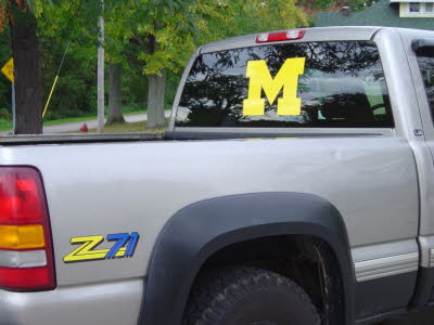 Michigan M Decals, Michigan Colors Z-71 Decals, Michigan Football