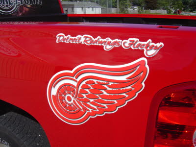 Detroit Redwing Logo Decals, Graphics, Stickers, Lettering