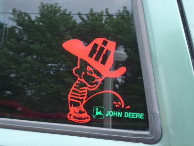 Calvin Peeing On John Deere Decals