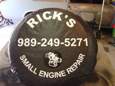 Spare Tire Lettering and Decals