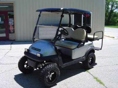 Silver Golf Cart Wrap, Chevy Truck Simulated Grill, 4x4 Decals, Custom Golf Carts, Customized Golf Carts, Golf Cart Parts, Golf Cart Wraps