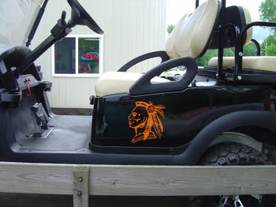 Chesaning Indians Golf Cart Decals, Custom Golf Carts, Customized Golf Carts, Golf Cart Parts, Golf Cart Wraps