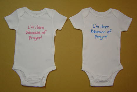 Twins, Boy and Girl Onsies, Answered Prayers, Gift From God