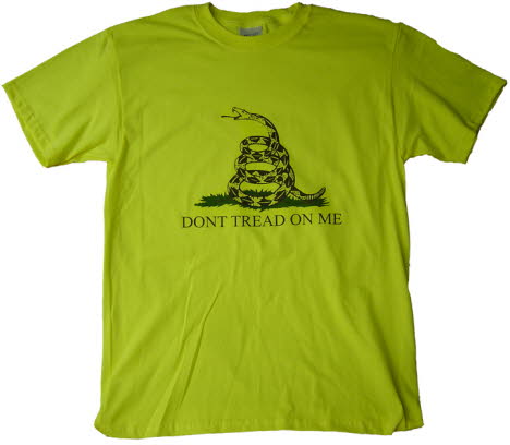 Don't Tread On Me, Yellow T-Shirt, American, Don't Mess With The USA, Proud American