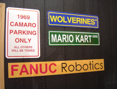 Aluminum Parking, Parkinglot, Street Signs, Machine Signs, Machine Tags