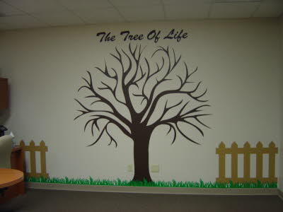 The Tree Of Life Wall Decals, Scenery Decals, Wall Graphics, Custom Printed Wall Paper